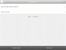 Tablet Screenshot of help.trabian.com